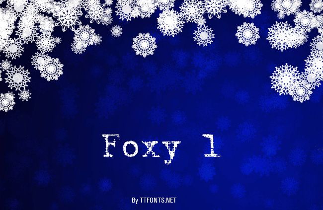 Foxy 1 example